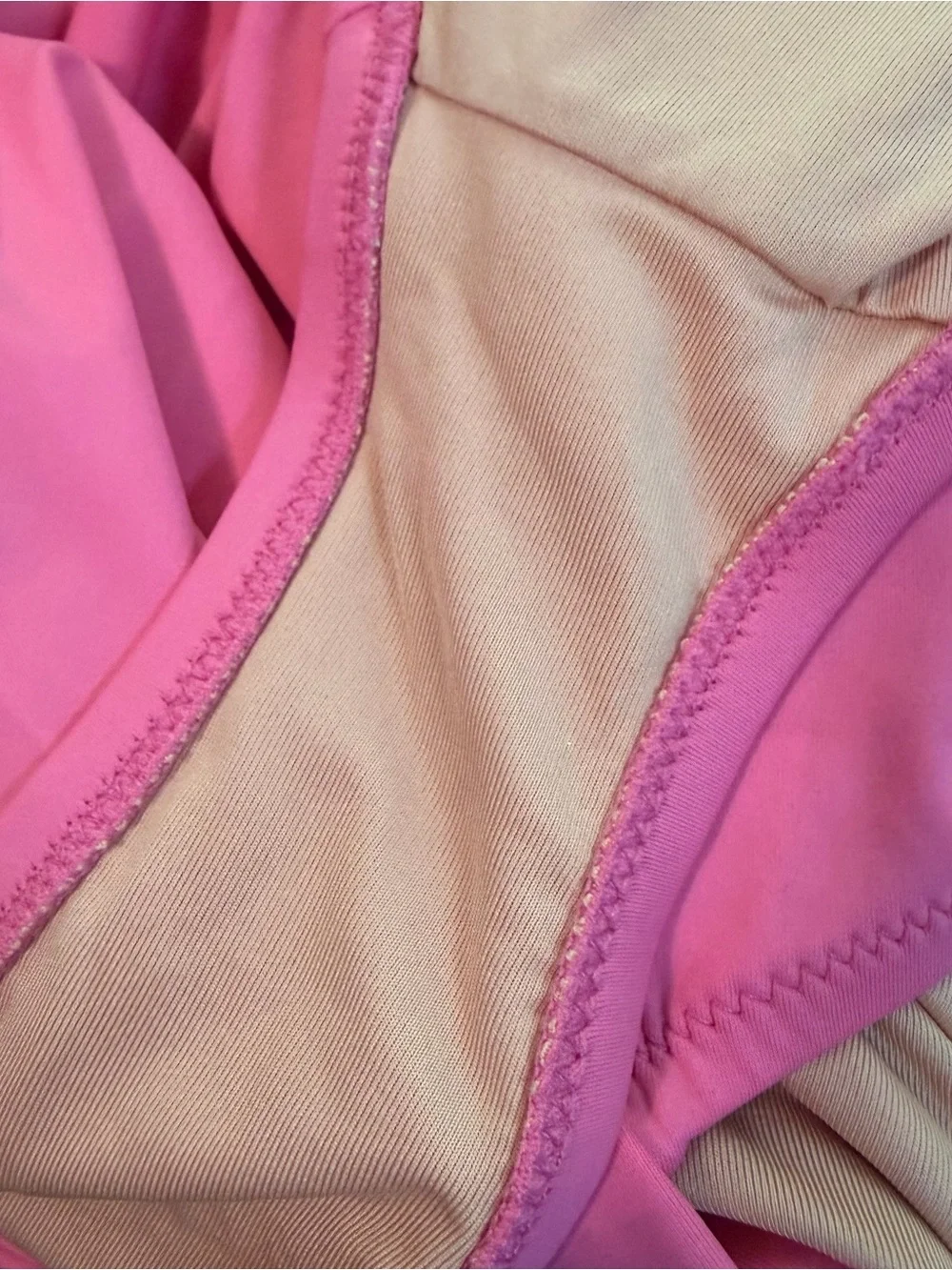 J.Crew Ruched V Neck One Piece Swimsuit in Pink. Women’s 4